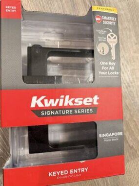 Kwikset Signature Series Smartkey Tustin Keyed Entry Door Lever